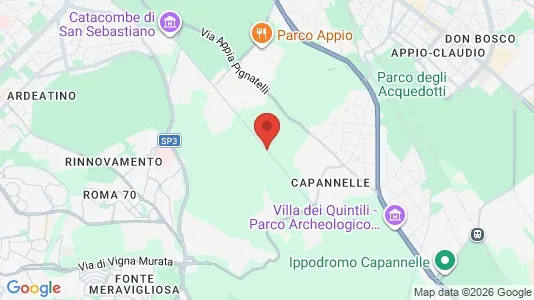 Apartments for rent i Roma Municipio VIII – Appia Antica - kort over placeringen