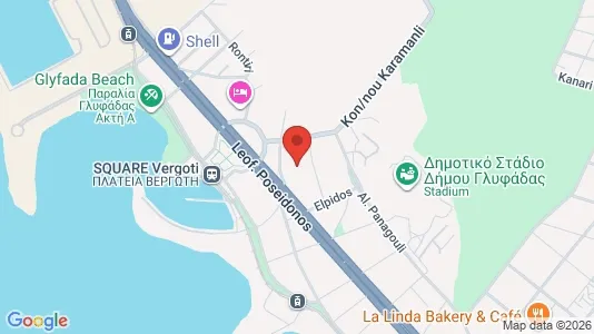 Apartments for rent i Glyfada - kort over placeringen