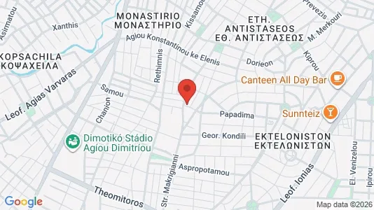 Apartments for rent i Agios Dimitrios - kort over placeringen