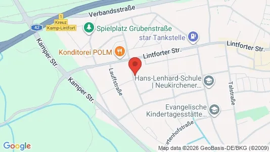 Apartments for rent i Wesel - kort over placeringen