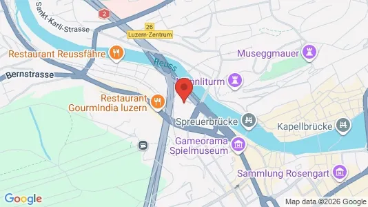 Apartments for rent i Luzern-Stadt - kort over placeringen