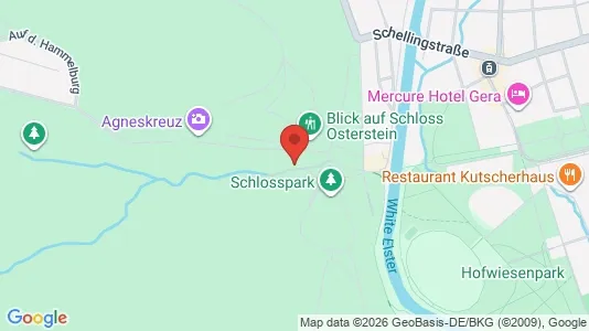 Apartments for rent i Gera - kort over placeringen
