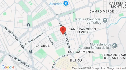 Apartments for rent i Granada - kort over placeringen