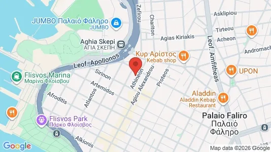 Apartments for rent i Palaio Faliro - kort over placeringen