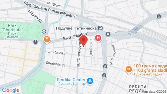 Apartments for rent i Sofia Poduyane - kort over placeringen