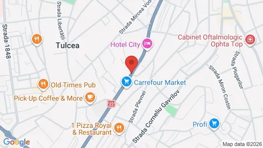 Apartments for rent i Tulcea - kort over placeringen