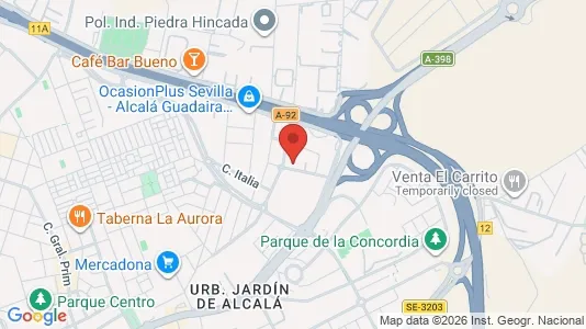 Apartments for rent i Alcalá de Guadaíra - kort over placeringen