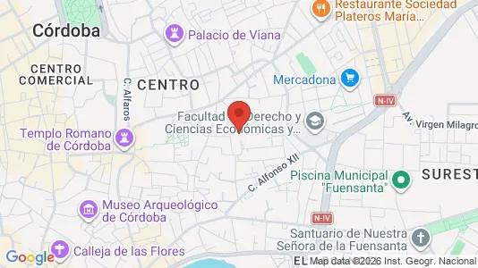 Apartments for rent i Córdoba - kort over placeringen