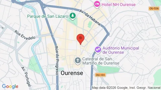 Apartments for rent i Ourense - kort over placeringen