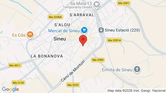 Apartments for rent i Sineu - kort over placeringen