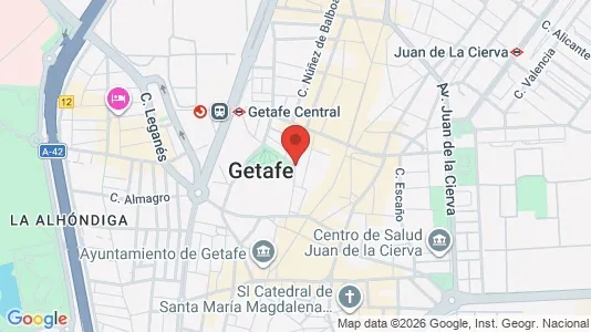 Apartments for rent i Getafe - kort over placeringen