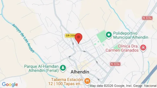 Apartments for rent i Alhendín - kort over placeringen