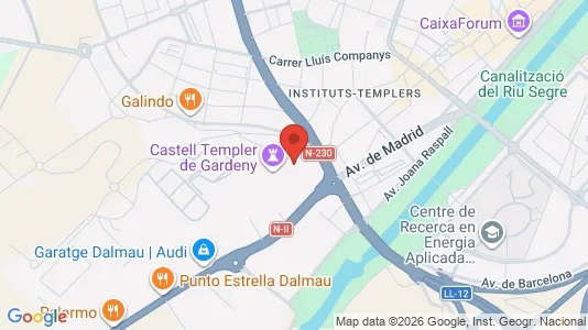 Apartments for rent i Lleida - kort over placeringen