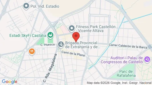 Apartments for rent i Castellón de la Plana/Castelló de la Plana - kort over placeringen