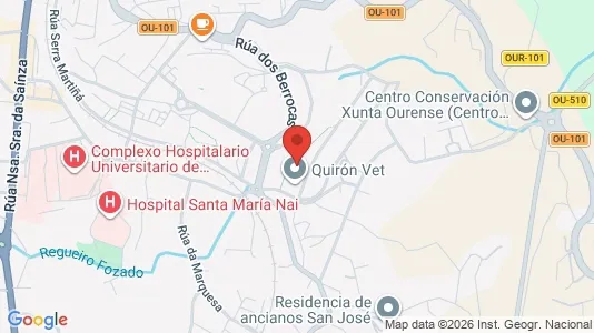 Apartments for rent i Ourense - kort over placeringen