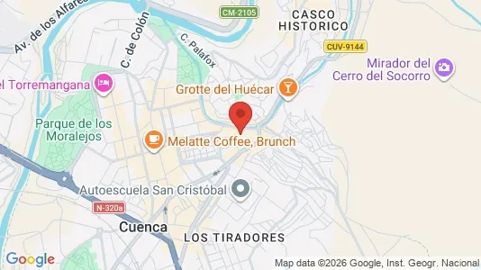 Rooms for rent i Cuenca - kort over placeringen