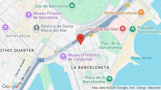 Apartments for rent i Barcelona Ciutat Vella - kort over placeringen