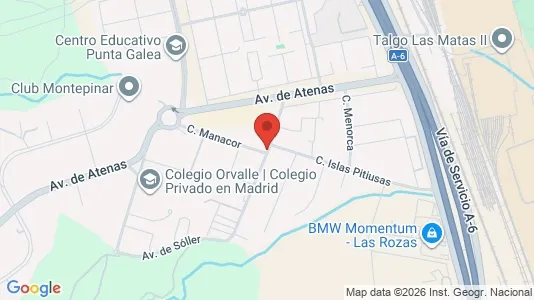 Apartments for rent i Las Rozas de Madrid - kort over placeringen