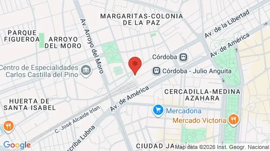 Apartments for rent i Córdoba - kort over placeringen