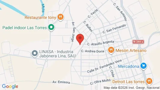 Apartments for rent i Las Torres de Cotillas - kort over placeringen