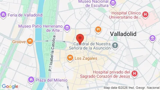 Apartments for rent i Valladolid - kort over placeringen