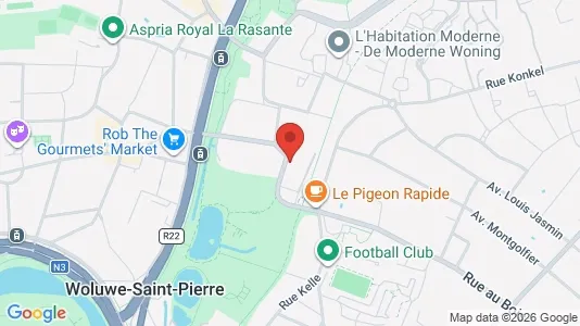 Apartments for rent i Brussels Sint-Lambrechts-Woluwe - kort over placeringen