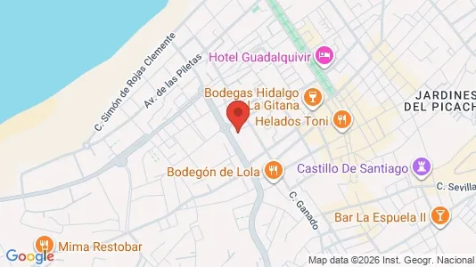 Apartments for rent i Sanlúcar de Barrameda - kort over placeringen