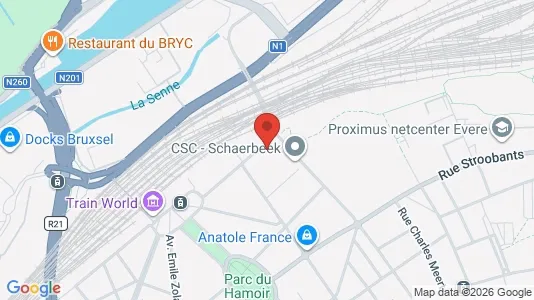 Apartments for rent i Brussels Schaarbeek - kort over placeringen
