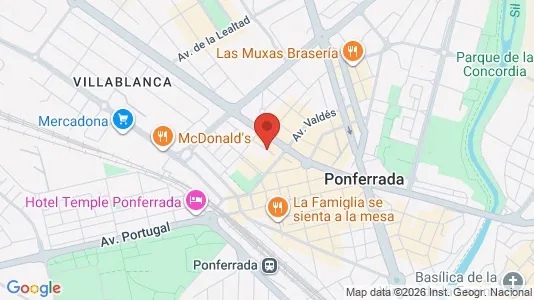 Apartments for rent i León - kort over placeringen