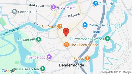 Apartments for rent i Dendermonde - kort over placeringen