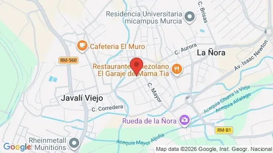 Apartments for rent i Murcia - kort over placeringen