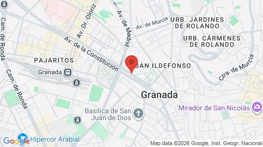 Apartments for rent i Granada - kort over placeringen