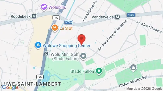 Apartments for rent i Brussels Sint-Lambrechts-Woluwe - kort over placeringen