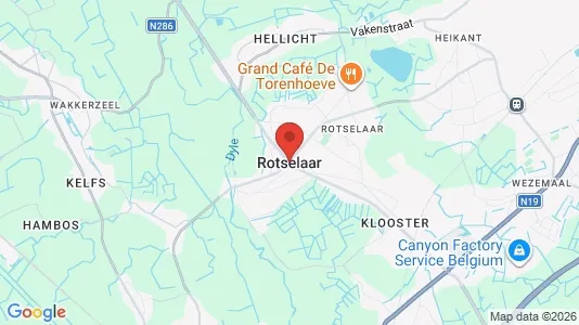 Houses for rent i Rotselaar - kort over placeringen