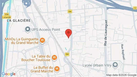 Apartments for rent i Toulouse - kort over placeringen