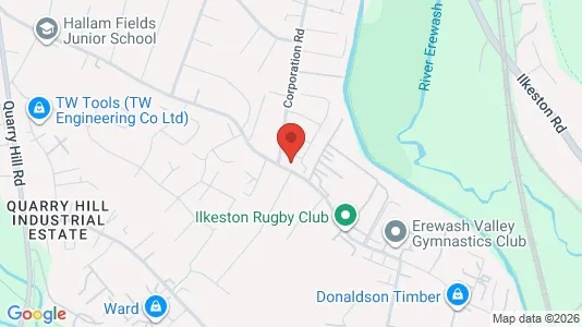 Apartments for rent i Ilkeston - Derbyshire - kort over placeringen