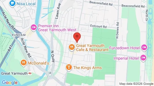 Apartments for rent i Great Yarmouth - Norfolk - kort over placeringen