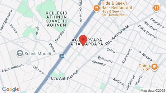 Apartments for rent i Agia Paraskevi - kort over placeringen