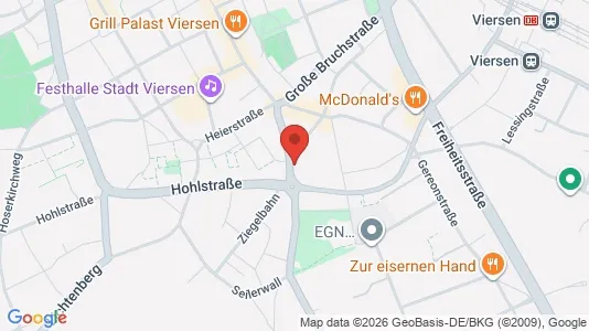 Apartments for rent i Viersen - kort over placeringen