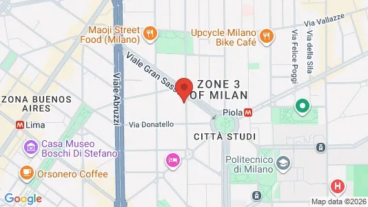 Rooms for rent i Milano Zona 3 - Porta Venezia, Città Studi, Lambrate - kort over placeringen