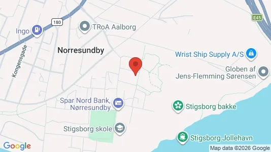 Apartments for rent i Nørresundby - kort over placeringen