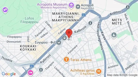Apartments for rent i Athens Akropoli - kort over placeringen