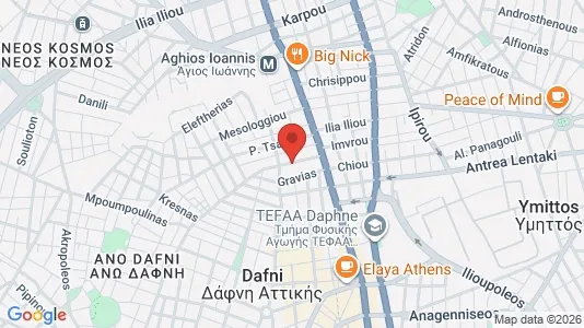 Apartments for rent i Dafni-Ymittos - kort over placeringen