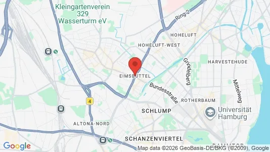 Houses for rent i Hamburg Eimsbuttel - kort over placeringen