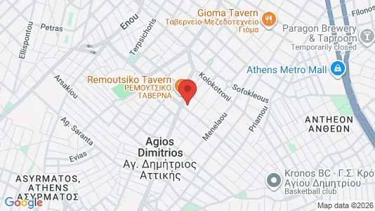 Apartments for rent i Agios Dimitrios - kort over placeringen
