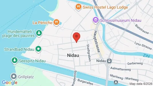 Apartments for rent i Biel - kort over placeringen