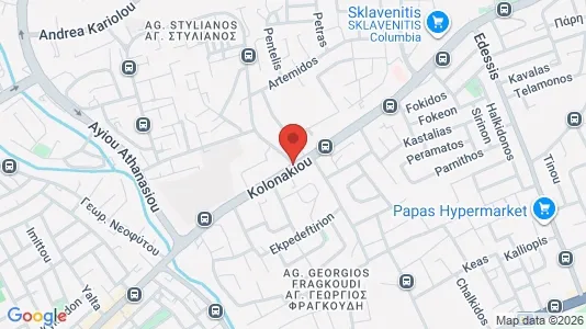Apartments for rent i Agios Athanasios - kort over placeringen