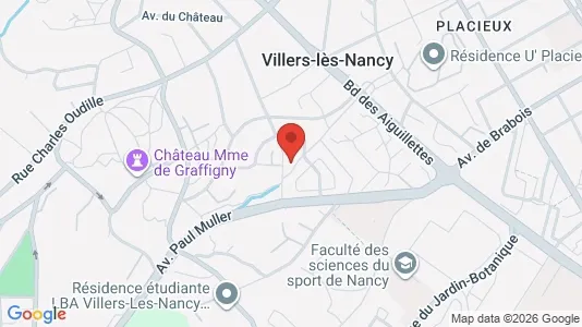 Apartments for rent i Nancy - kort over placeringen