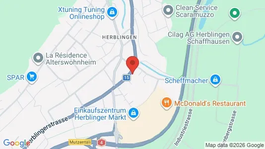 Apartments for rent i Schaffhausen - kort over placeringen