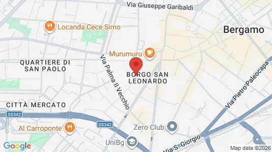 Apartments for rent i Bergamo - kort over placeringen
